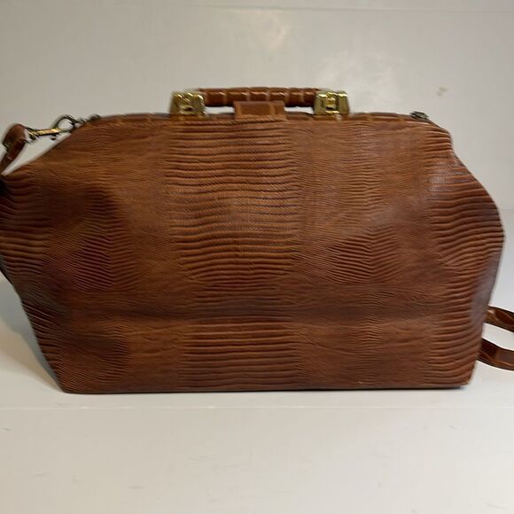 Vintage Moda Attiva Faux Alligator Satchel - Picture 3 of 9